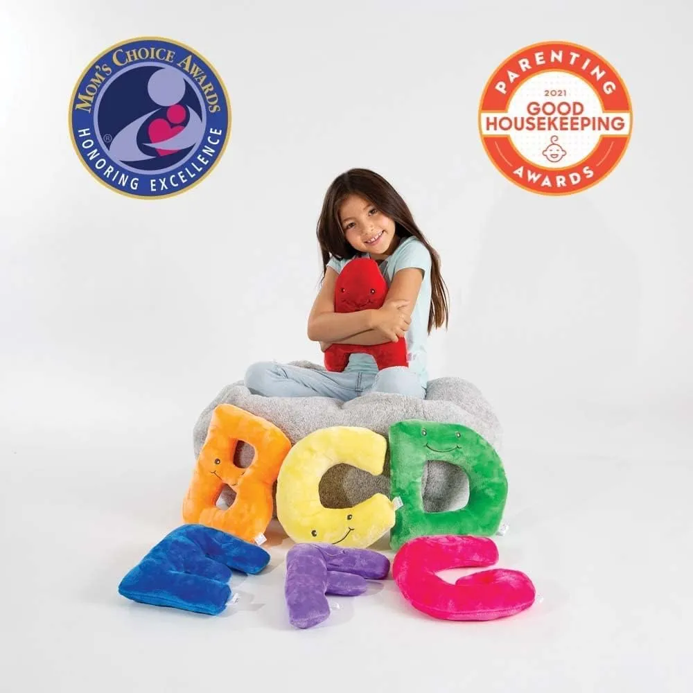 - 26 Piece Creamy Color Set, Large 11" Stuffed Letters in Plush Bag - Perfect Learning cumulative anxious immigrate afloat mimic Language Awareness & ABCs Recognition Gifts for Kids, 3, 4, & 5 Year Olds Educational Alphabet Toys 