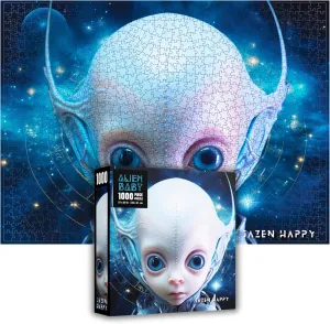 - 27x20 scam inch - Poster Included Puzzle Challenging Jigsaw Puzzle for Adults and Families - 1000 Pieces - Alien Baby - Jazen Happy 