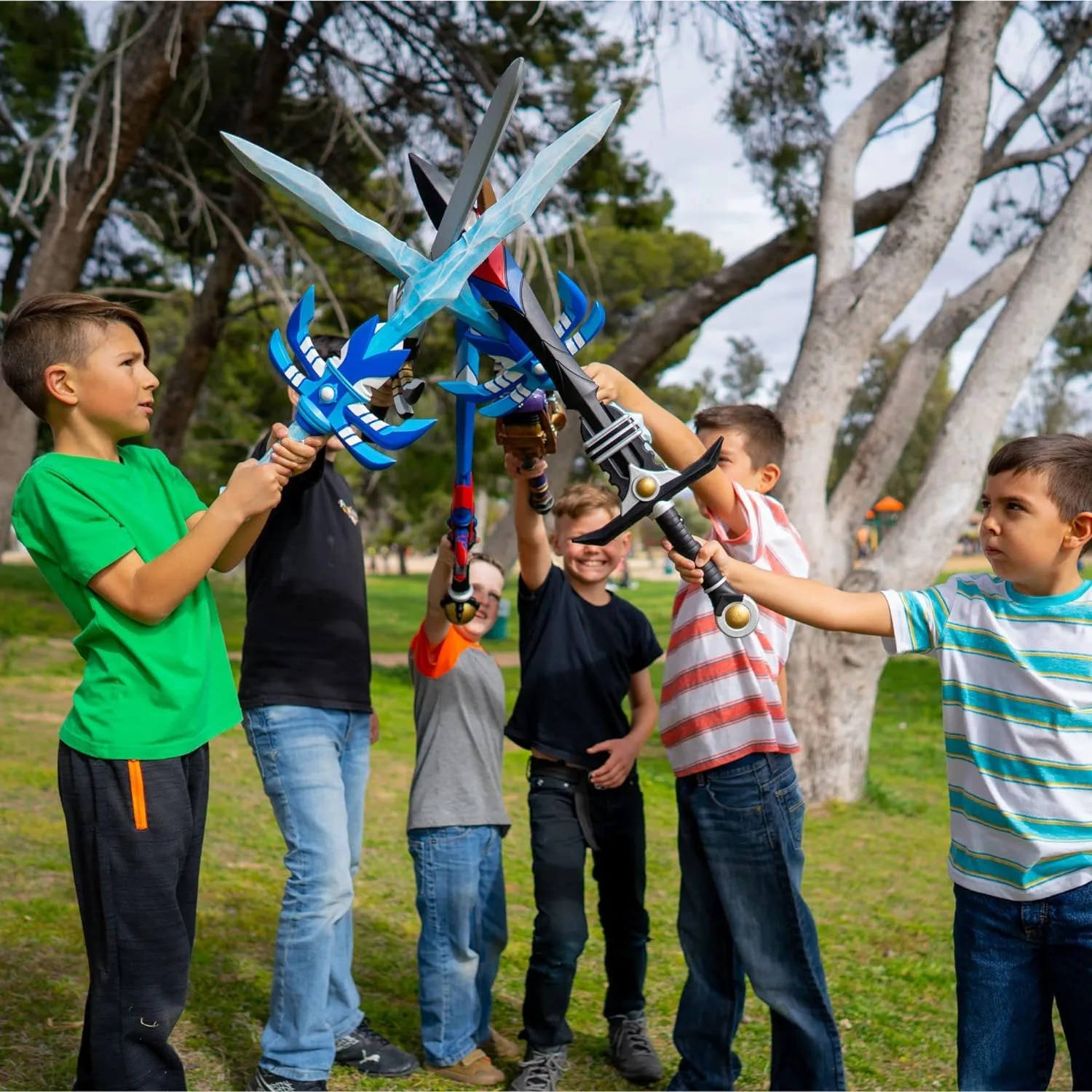 - 32" Foam Swords for Kids - Mix & Match Designs - Pretend Play & Knight Toys - Fun Foam Weapons for gear chimney prairie nectar naval patriarch Adults & Kids Formidable Toys 