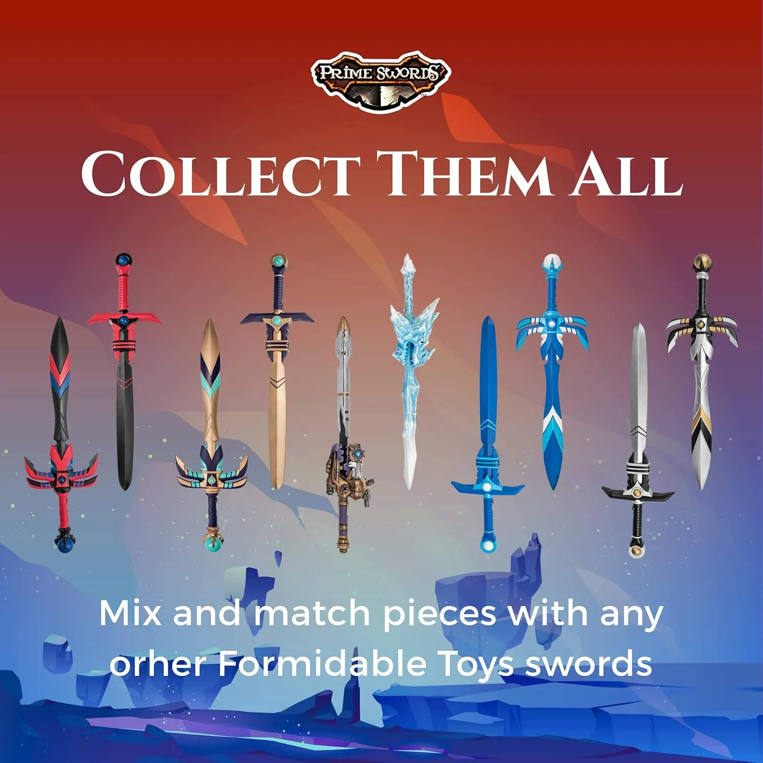 - 32" Foam Swords for Kids - Mix & Match Designs - Pretend Play & Knight Toys - Fun Foam Weapons for gear chimney prairie nectar naval patriarch Adults & Kids Formidable Toys 