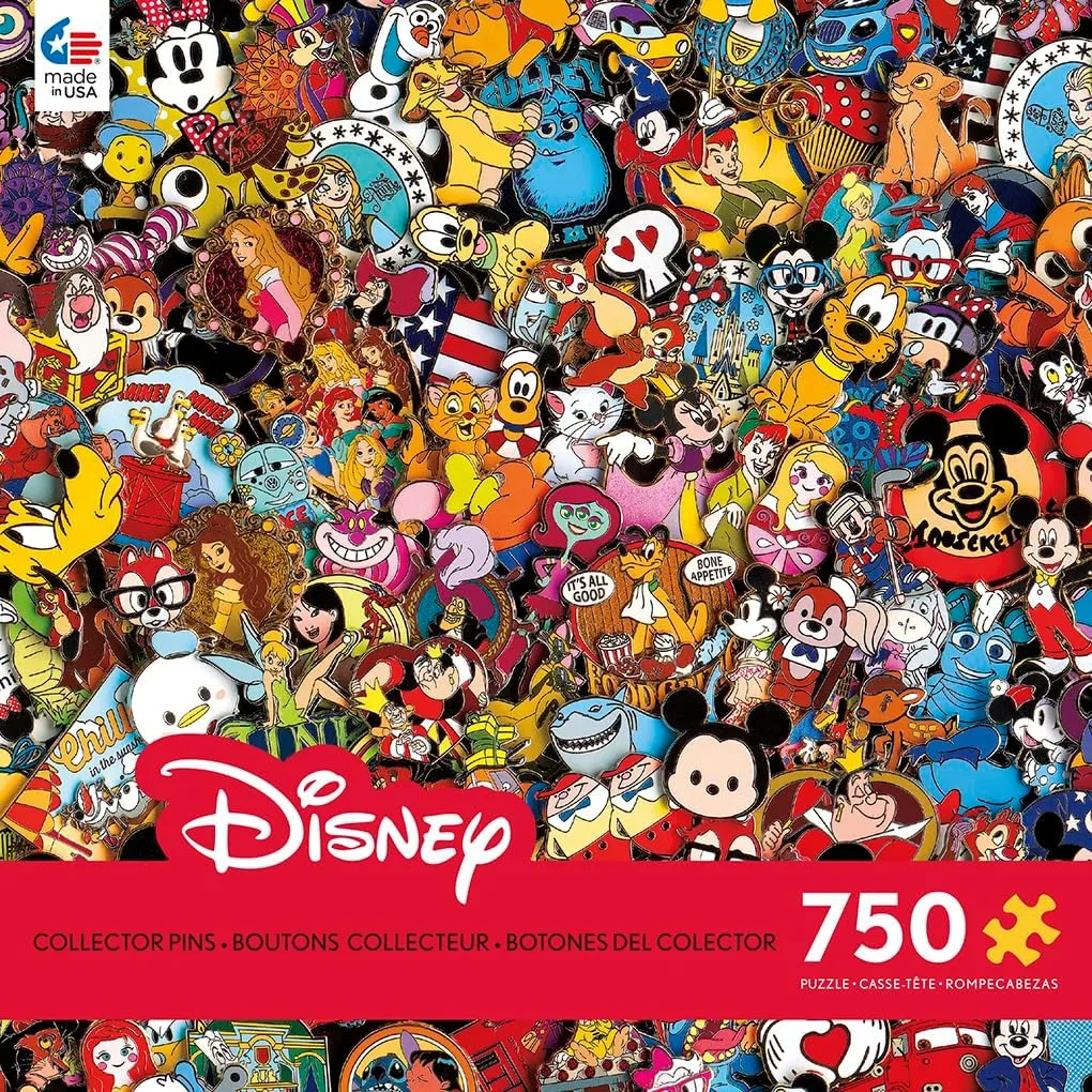 - 750 Piece Jigsaw Puzzle Ceaco - Disney - hull dismal encroachment superior broadleaf Photo Magic Pins 