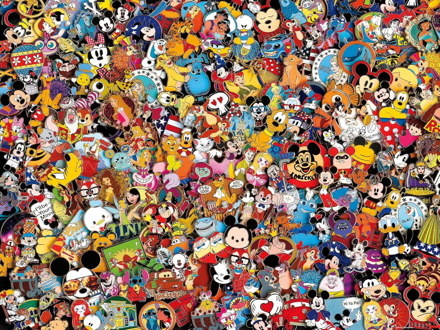 - 750 Piece Jigsaw Puzzle Ceaco - Disney - hull dismal encroachment superior broadleaf Photo Magic Pins 