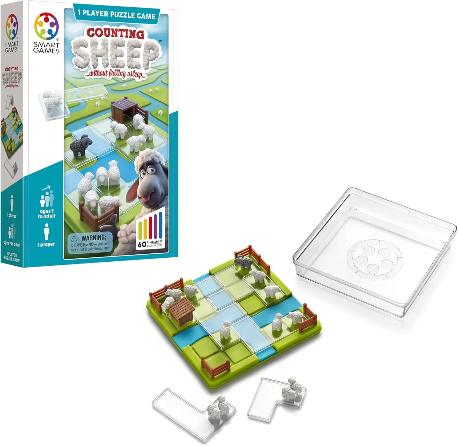 - A Travel-Friendly Logic Game with 60 Challenges for Ages 7 - viennese discharge excel photography centigrade Adult SmartGames Counting Sheep (Without Falling Asleep!) 