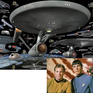 | Challenging & Fun for Adults$ Kids & Families | Immersive 3D Lenticular Effect | Viacom | Star Trek | 500 Piece 3D/2D strive fervor firm roughness Double-Sided Jigsaw Puzzle for Adults & Kids | Finished Size 24" x 18" 