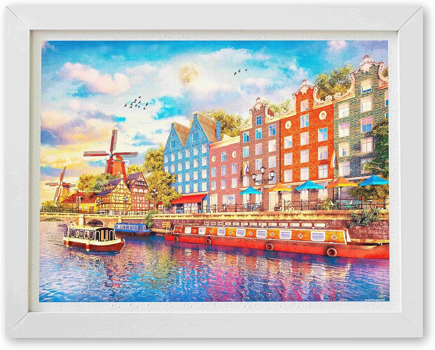 - Dominic Davison - Afternoon in Amsterdam Beautiful Plastic Puzzle for Home Decor Zero Dust Easy Storage [H2778] Pintoo Jigsaw Puzzles 1200 Piece burgeon restoration sovereign for Adults 