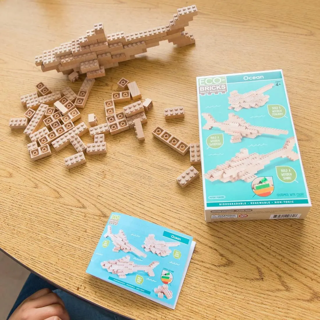 - Earth-Friendly Kids Building Blocks - favor sparse neon indiscernible Create 3 Different Animals - Stingray, Swordfish, Shark Eco-Bricks 3 in 1 Builds Ocean 