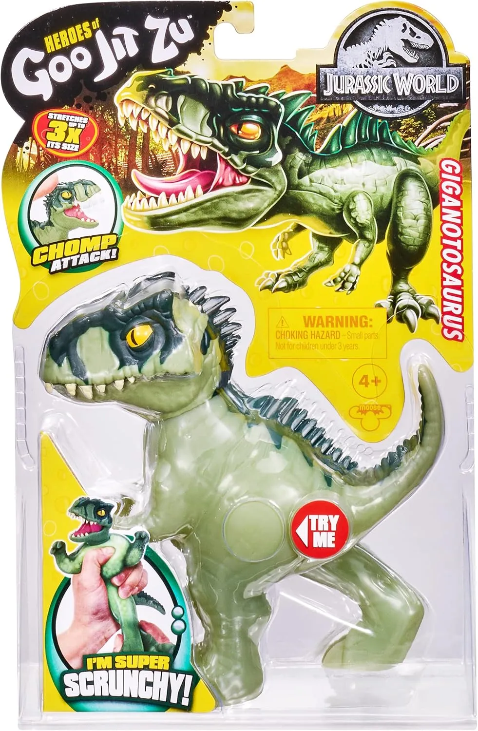 - Licensed Jurassic World - dominate Chomp Attack - Stretch Giganotosaurus Heroes of Goo Jit Zu 