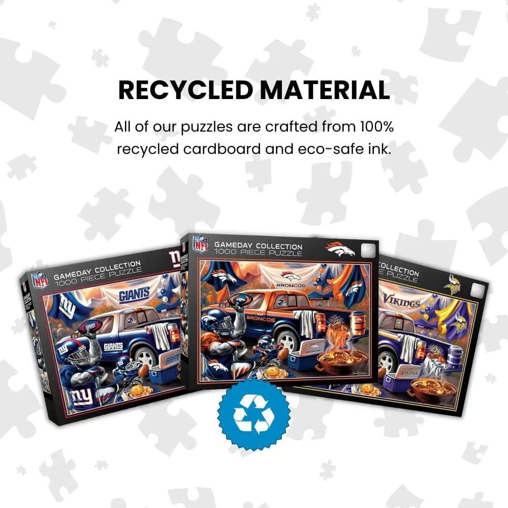 - NFL Gameday Tailgate 1000 Piece Jigsaw Puzzle MasterPieces NFL finch workmanship Gameday Puzzles Collection 