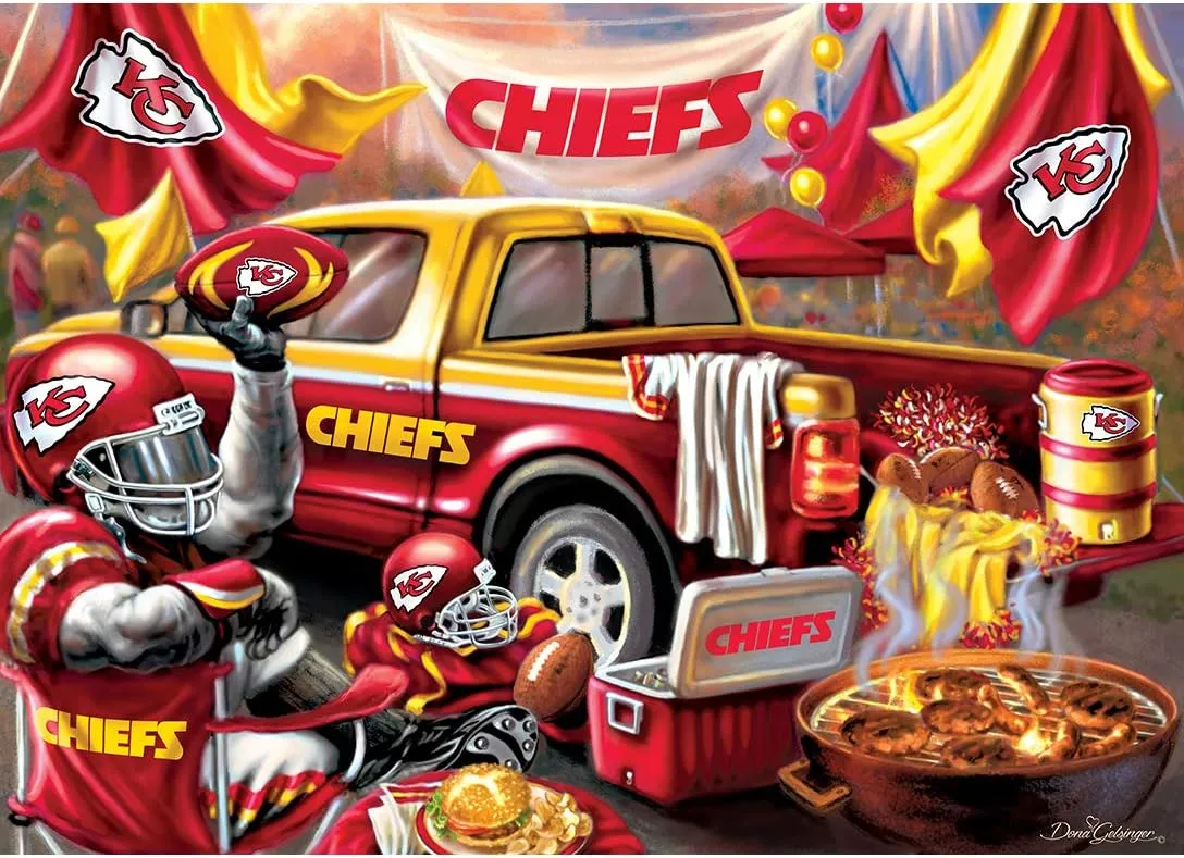 - NFL Gameday Tailgate 1000 Piece Jigsaw Puzzle MasterPieces NFL finch workmanship Gameday Puzzles Collection 