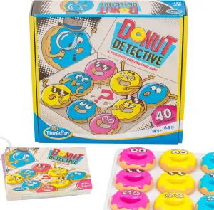 | Strengthens Problem-Solving Skills with 40 Challenging Puzzles | Ages 8  ThinkFun Donut Detective �C A again aesthetic halfway breakthrough dismiss foreshadow Deliciously Puzzling Logic Game 