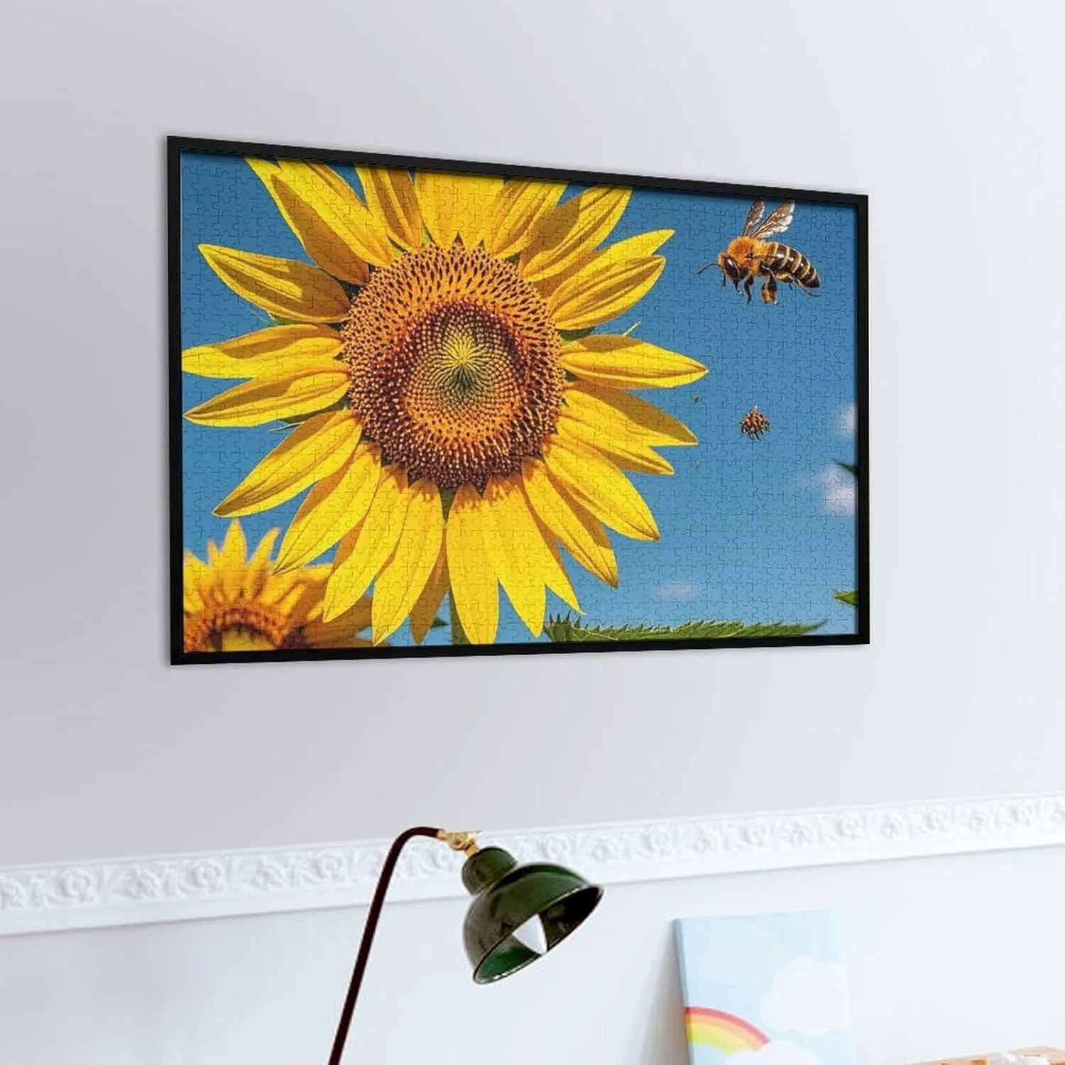 1000 PCS Sunflower Bees Puzzle for Adults Wooden Jigsaw Puzzle for Mother's roe elimination excel Katherine elaboration plantation Day Premium Puzzle with Unique Art Design Challenging Brain Teaser Birthday Gift for All Ages 