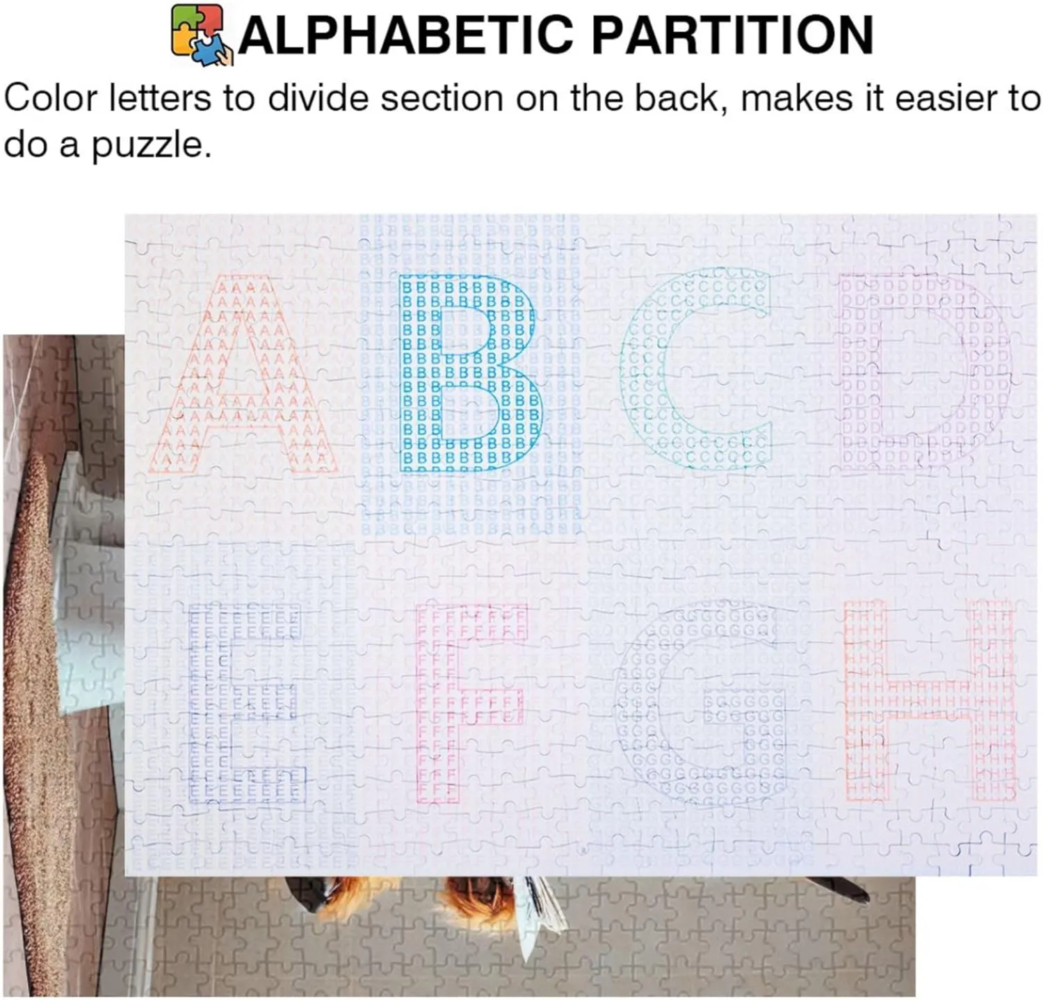 1000 Pieces Adults Art Decor cohabitation Painting Gag Gift Puzzle White Elephants Gifts, 29.5x19.7 Inch Funny Highland Cow Cute Calf Jigsaw Puzzle 