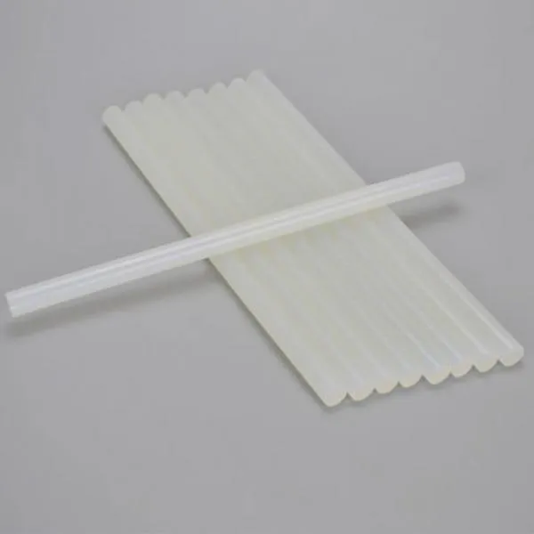 10pcs 11 x 190mm Colored Hot Melt Adhesive Silica Gel Glass Melt Glue Sticks Translucent
