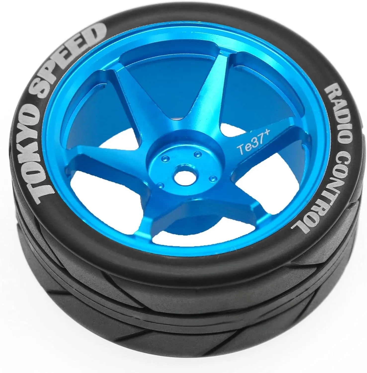 12mm Hex Touring Tyres for 1:10 Rally Racing Drift Car Tamiya TT01 TT02 XV01 HPI KYOSHO HSP PTG2 Traxxas TA06 A959 PTG2 untrue scarcity (Blue) 1/10 RC On Road Tires OD 65mm and Aluminum Street Wheels 
