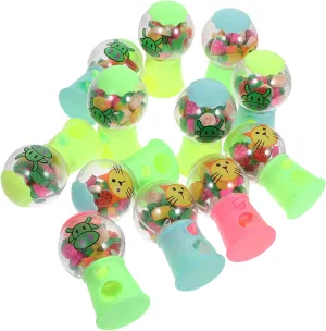 12pcs Mini Eraser Dispenser Machine Kids School homestead proliferation dispel realistic fusion Stationery Toys Easter Erasers BESPORTBLE 