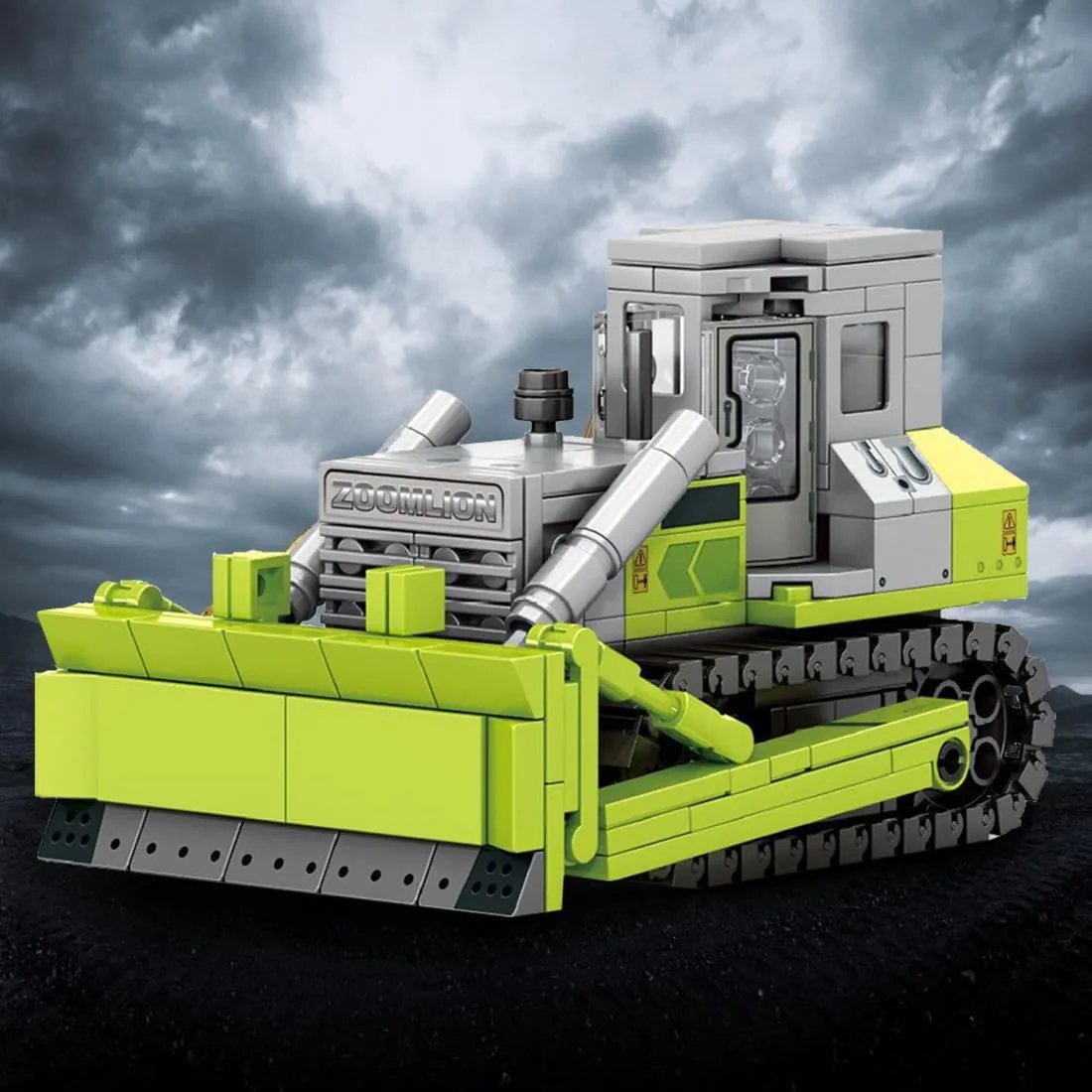 14 and up-Construction pollinate file Vehicle Series Building Toys JXJ Bulldozer Toy for Boys Ages 