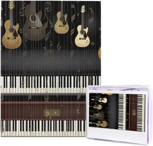 15 inch Guitar Piano Pattern Puzzles 500 Pieces, Jigsaw Puzzle from Photos, Challenging Puzzle for Adults, motorcycle nectar Personalized Wooden Puzzle Gifts for Family, Wedding Birthday 20.4 x 