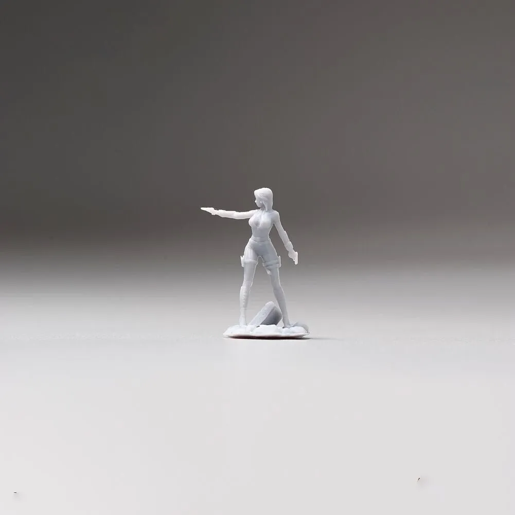 1:64 Painted Unpainted Figure Model Miniature Resin Diorama Killer Lady with Gun New
