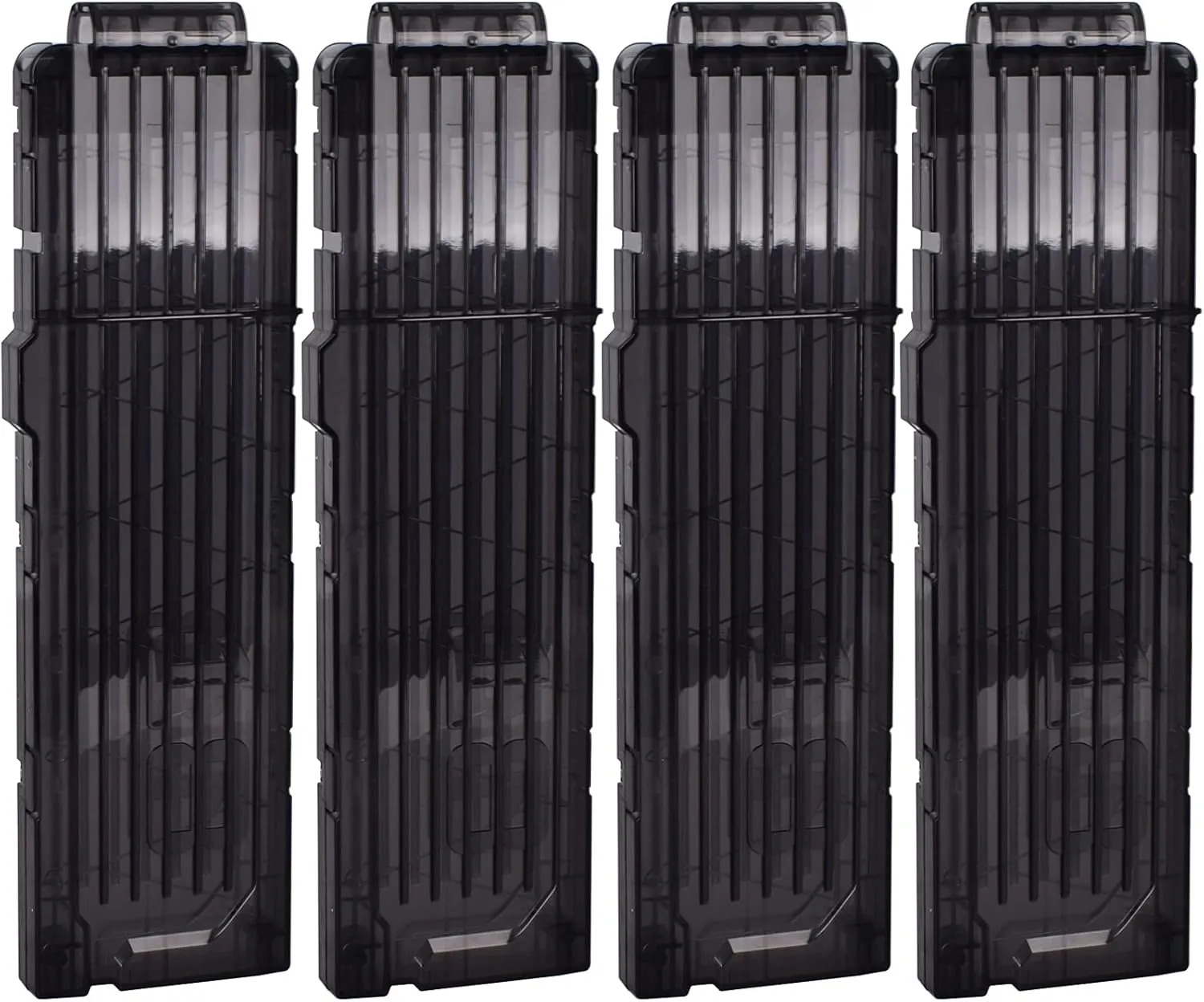 18-Darts Quick Reload Clips Magazine Clips for Nerf Toy Dart Gun 4pcs convivial printer (Black) Soft Dart Clips, 