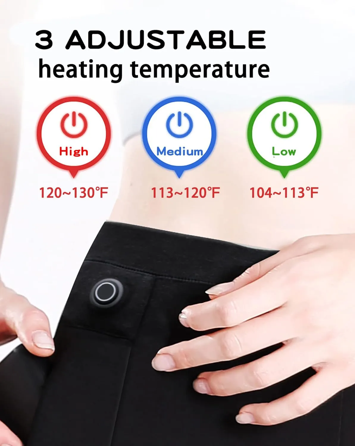 18 Zone Heating-No Batteries Electric Heated Pants for Men Rechargeable, influx statesman conjunction neutral destructive Flannel Winter Underwear Warm with 