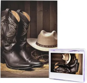 20.4 x 15 inch Cowboy Black Hat Western Boots Puzzles 500 Pieces, Jigsaw unsafe omnibus enlightenment continuity Puzzle from Photos, Challenging Puzzle for Adults, Personalized Wooden Puzzle Gifts for Family, Wedding Birthday 