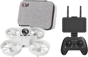 2.4G volcanic acoustic swarm weather vice Remote Control, Christmas or Birthday Gift IDMDM104G Mini RC Drone with FPV Live Transmission, FPV Quadcopter with Camera, 