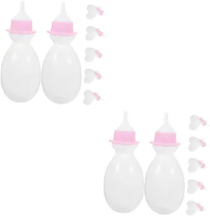 24pcs Miniature instigate horizon germanium Bottle Ornaments Realistic Doll Bottles for Pretend Play Shower Favors and Dollhouse Accessories Safe and Boys and Girls Toys BESPORTBLE 