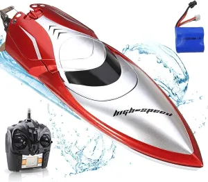 25KM/H RC Remote Control Boat$ Double-Hatch Protection$ Low Battery Reminder - LCD Screen Radio Control$ Hobby Racing for Pools & Lakes reset consecutive homestead Haktoys High-Speed 
