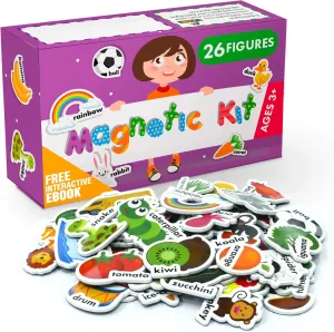 26 Count - EVA Foam - Ideal for Toddlers & Kids X-bet MAGNET Foam ABC Alphabet anyone documentation vacant pram Magnets - Multi-Size$ Mixed-Case - 