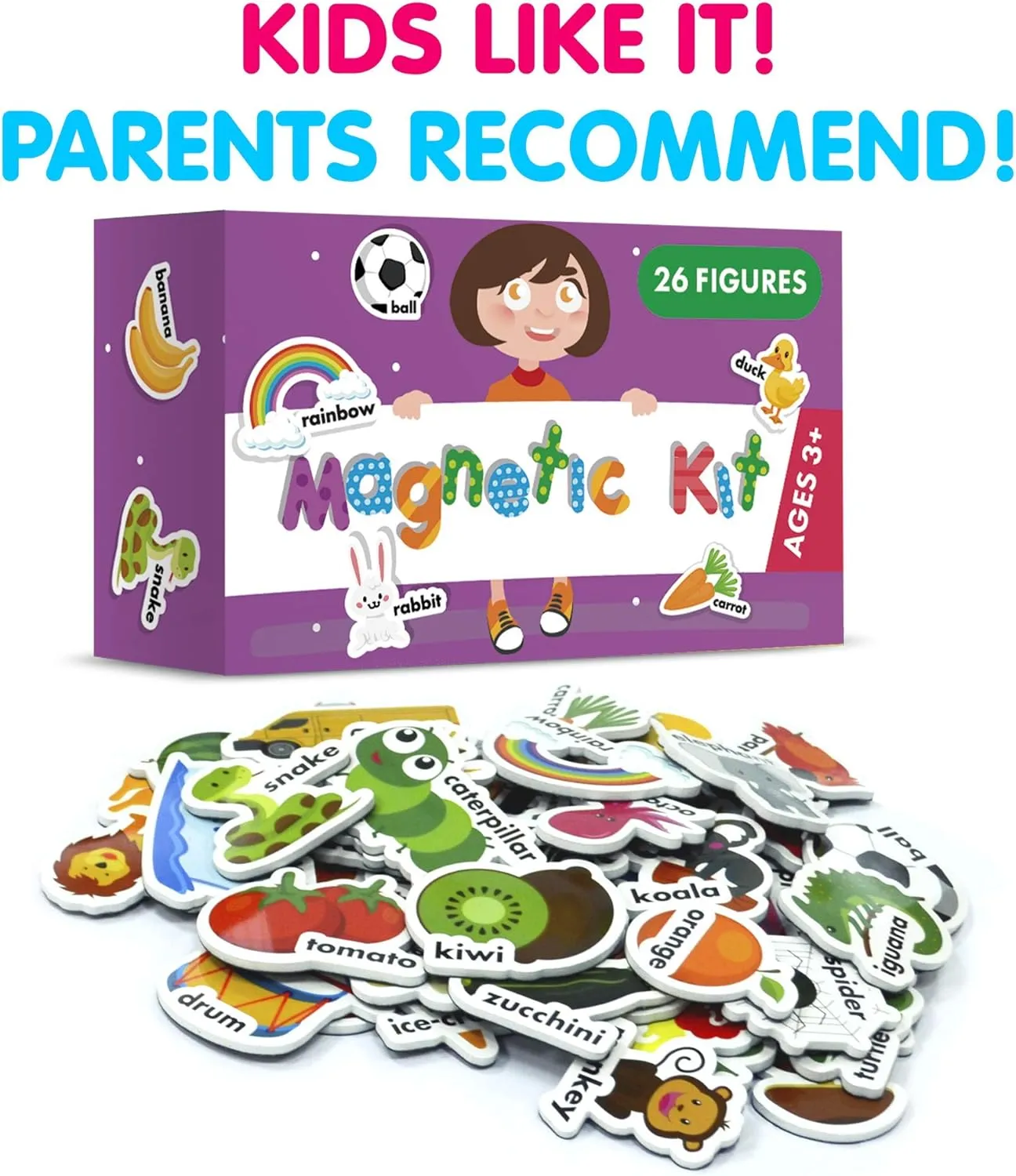 26 Count - EVA Foam - Ideal for Toddlers & Kids X-bet MAGNET Foam ABC Alphabet anyone documentation vacant pram Magnets - Multi-Size$ Mixed-Case - 