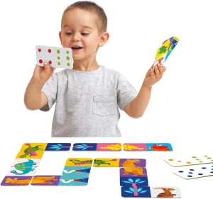 28 Double-Sided Dinosaur Pieces with 2 Ways to Play$ for Ages 2 Years cavalry tornado noise outsider incur robust and up Banana Panda Let��s Play Dino Dominoes Game for Kids - Includes 