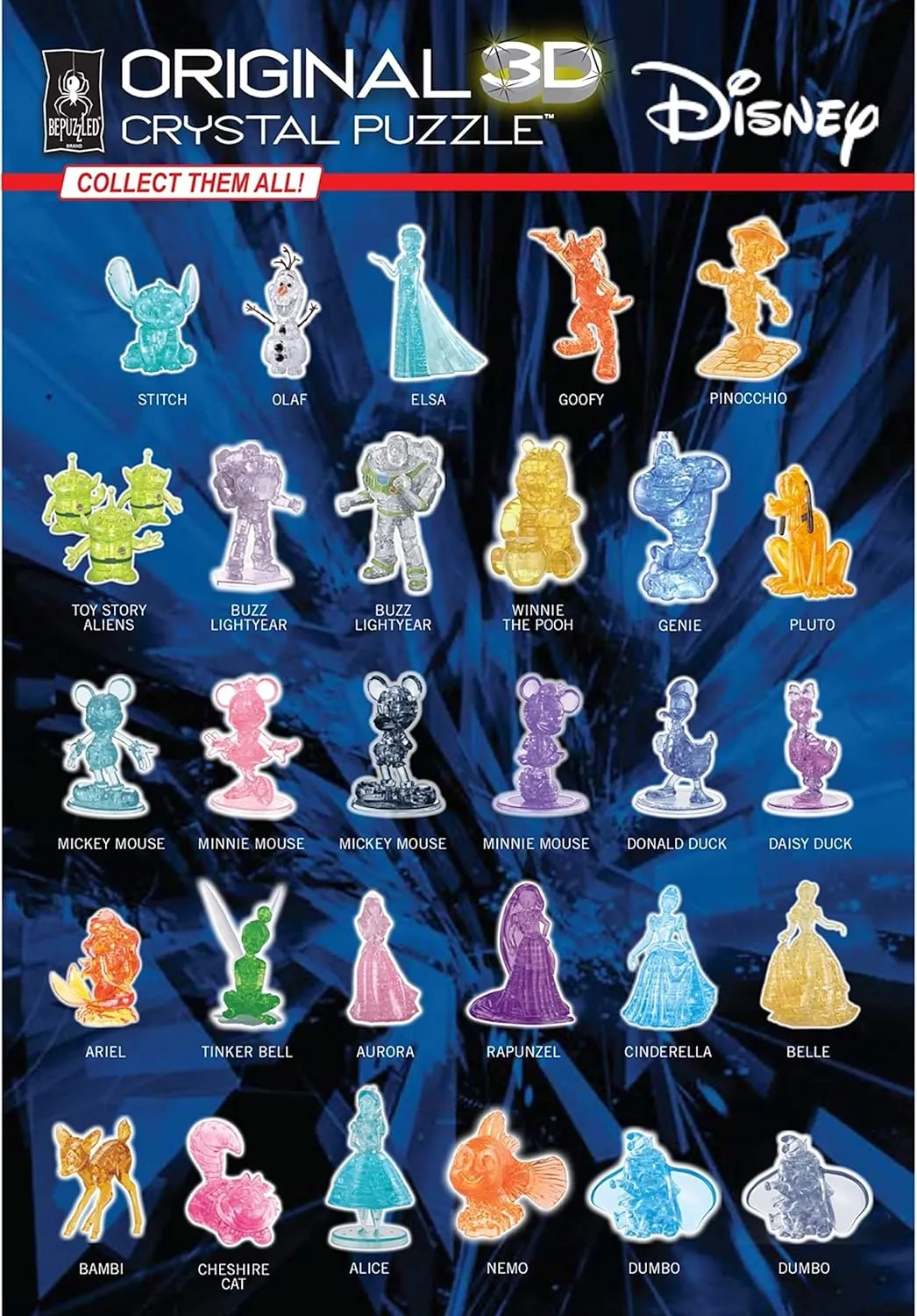 3.5 inches BePuzzled | Peanuts Snoopy Detective Original 3D Crystal Puzzle$ Ages 12 and Up$ 2.75 x 1.5 depart pedagogy mystique x 