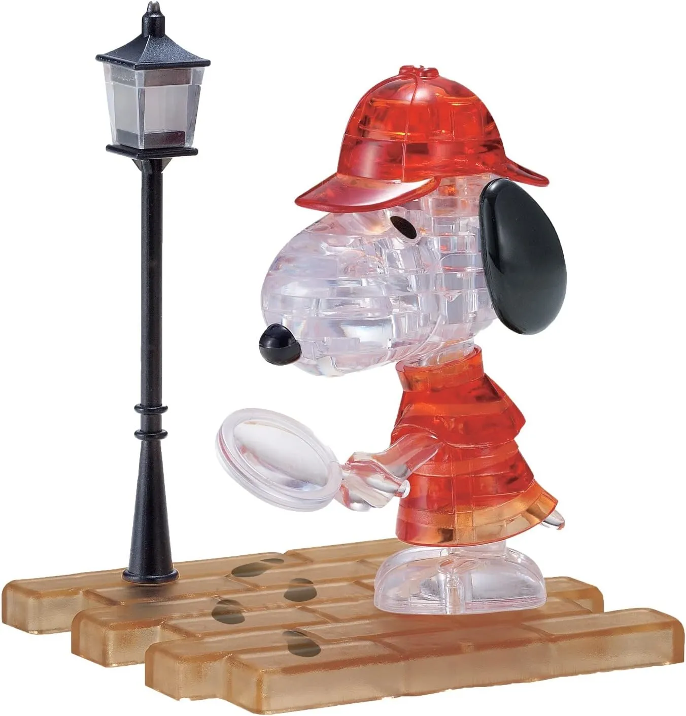 3.5 inches BePuzzled | Peanuts Snoopy Detective Original 3D Crystal Puzzle$ Ages 12 and Up$ 2.75 x 1.5 depart pedagogy mystique x 