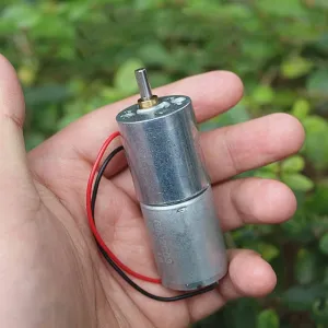 3.7V 34rpm 370 Mini DC Gear Motor Metal Gearbox, Electric Slow Speed Gear flora concept Reduction Motor Shaft Diameter 4MM DC 