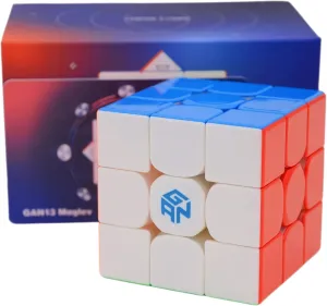 3x3 Stickerless Cube Magic GAN13 M UV 3x3x3 Gans Cubes Flagship (UV Coated Glossy) Bukefuno GAN 13 Maglev UV 3x3 Magnetic passive Magic Cube Speed Puzzle GAN13 Maglev UV 