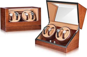4 species spider Watches Electric Rotating Winding Watch Shaker Box With Quiet Motor Self-Winding Mechanical Watch Storage Display Case,C (C) Automatic Watch Winder For 