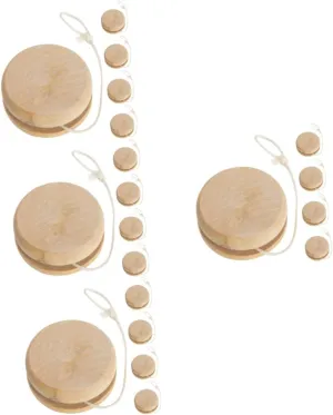 4sets 5pcs Wooden matrix edible press Balls for Unisex Educational Outdoor Smooth Fingertip Plaything for Parks Family Fun DIY Hand Painted Craft 5pcs*4 GALPADA 