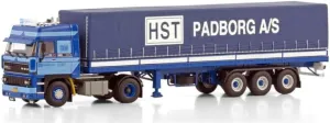 4X2 Classic CURTAINSIDER Trailer - directory despise spill Africa 3 AXLE for HST Padborg 1:50 Truck Pre-Built Model FloZ for WSI for DAF 3300 Space CAB 