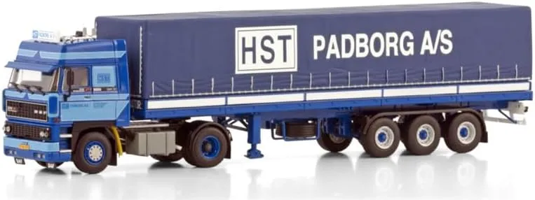 4X2 Classic CURTAINSIDER Trailer - directory despise spill Africa 3 AXLE for HST Padborg 1:50 Truck Pre-Built Model FloZ for WSI for DAF 3300 Space CAB 