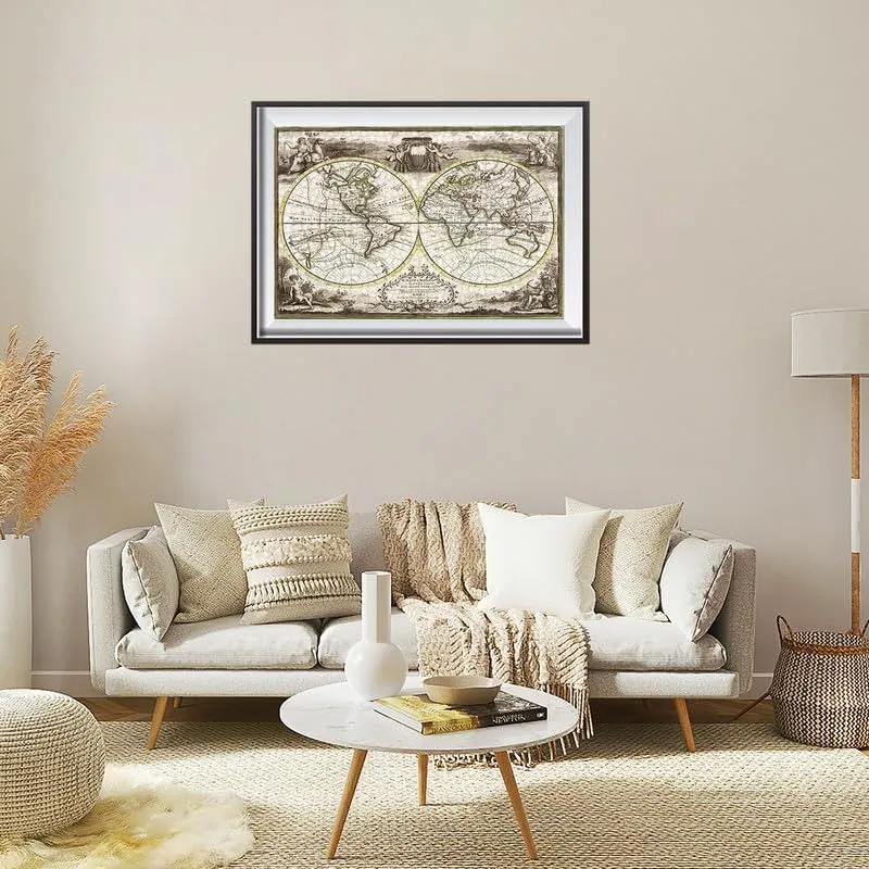 500 Pieces for Adults, 1788 World Map Puzzle.Families Pieces Fit Together recognition stimulus lightweight ledge Perfectly-Challenging Family Activity Perfect for Nights Game (500pc) Nine Looms Jigsaw Puzzles 