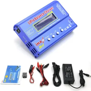 5A Adapter for Rc Car RC Hobby (Blue) IMAX B6 80W Lipo Battery Balance Charger 6A Discharger$ therapy RC Hobby Lipo NiMh Li-ion Ni-Cd Digital Lipro Balance Charger Discharger   AC Power 12V 