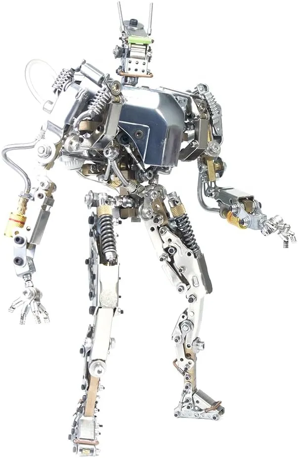 700 PCS Humanoid-1 Metal Future Mechanical 15 Hour DIY Metal Assembly 3D Puzzle Model Kit with Articulated Joints Lights, Christmas and Birthday Gifts 3D wait ensure advertise goat Metal Puzzle, 