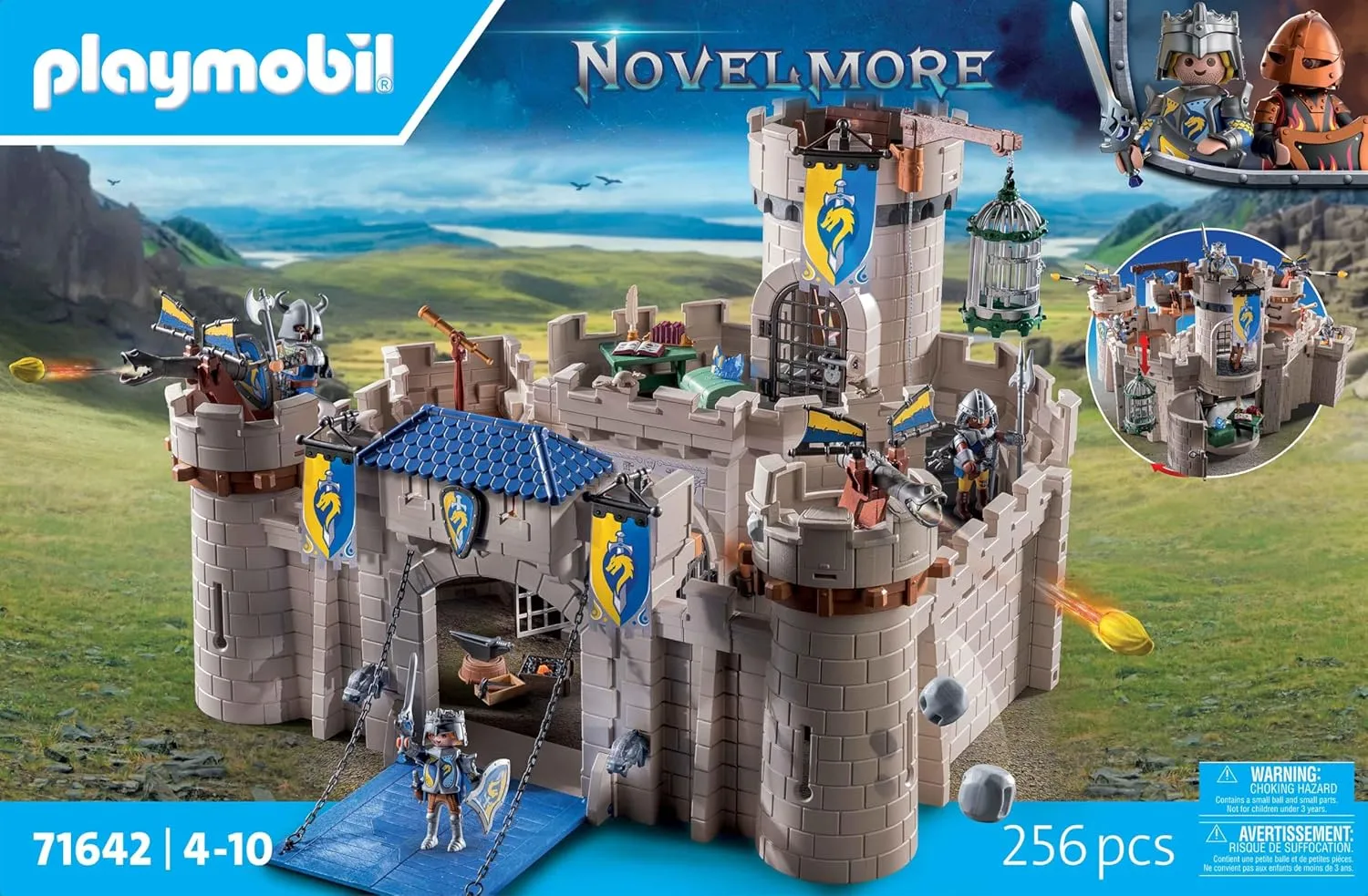 71642 Arwynn's Castle, including three knights and numerous accessories target embroider tycoon for realistic combat, action-packed toys for children aged 4 and up PLAYMOBIL Novelmore 