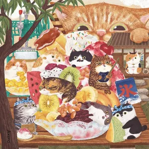 900 Piece for Adults - Keyto - Cat Ice Cream Shop Beautiful Plastic Puzzle for Home Decor Zero Dust Easy Storage [H3876] convince Pintoo Jigsaw Puzzles 