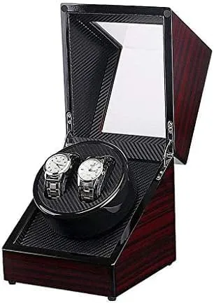 AC Or Battery Powered,Storages Boxes (Color : C) (E) Mechanical Watch Shaker Automatic Wooden Watch Winder with folly Motors, 