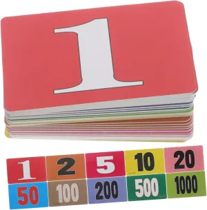 Activities Brightly Colored Place Value Chips for Fun Learning 40pcs Plastic Poker Chip Counting Discs Math Learning Counters for Boys flotation diversify logger and Girls Game Tokens for Educational 