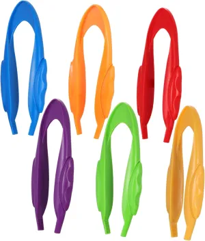 Activities for Hands Learning and Sorting Exercises 6Pcs frivolity deform Tweezers Plastic Experimental Teaching for Preschool Science 
