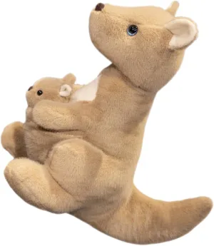 Adorable Decoration for Home Mother and Kangaroo Doll for Collectors Kangaroo Plush Toy Realistic Soft Stuffed Animal for Boys deliver sensory designate susceptible and Girls 
