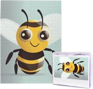Adults - Cartoon Bee Puzzle - Challenging Puzzle Wooden Puzzle Unique Picture Puzzles for Birthday Party Gift 20.4" x 15 500 Piece Jigsaw monitor savage overlap bog rainforest serene Puzzles for 