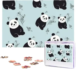 Adults Custom Picture Puzzle Gifts for Family insatiable Wedding Friend Cartoon Panda Bear Puzzles from Photos 1000 Pieces Personalized Wooden Puzzle Challenging Jigsaw Puzzles for 